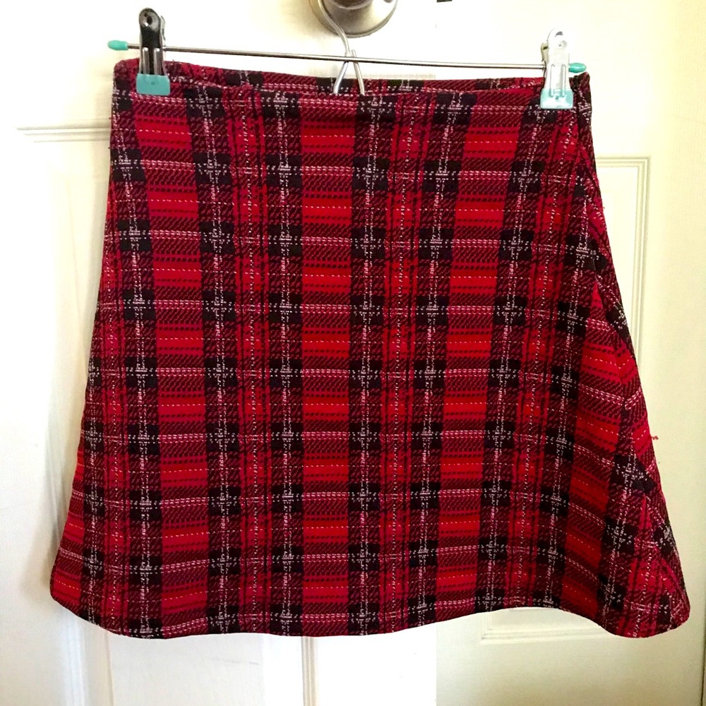 Lord & Taylor Design Labs Red plaid skirt! ❤️